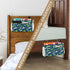 miaozhen Cartoon Cars Dark Blue and Green Bedside Storage Bag Hanging Organizer Rocking Chair Storage Bag for Bunk