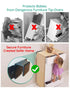 6 Sets Furniture Wall Anchor Furniture Anchors for Baby Proofing Anti Tip Furniture Straps Wall Mount Bracket Safety