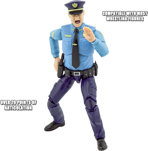 6.5 Inch Figures Toy Company Ultimate Police Officer Figure with Deluxe Articulation