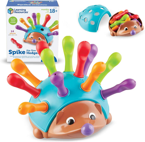 Learning Resources Spike The Fine Motor Hedgehog - Toddler Montessori Toys, Stacking