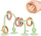 Suction Cup Sensory Bath Toys - 24hr Strong Hold Play Activity for Babies, Silicone Bath Time Montessori Teething Toy