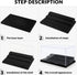 Mlikero 2 Pack Display Case for Minifigures – Removable Acrylic Box Storage with 3 Movable Steps for Collection Toys