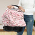 Butterfly Nursing Cover Cherry Blossom Carseat Covers Baby Car Seat Cover for Girls,Stretchy Car Seat Canopy Multiuse