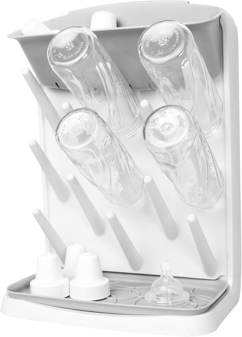 Ubbi Vertical Baby Bottle Drying Rack, Space Saving Countertop Drying Rack Baby