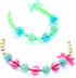 DJECO Silver Bubble Beads for Sparkling Jewelry Creations, Fun & Creative Learning for Home, School or Gifts