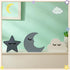 Briwooody 3 Pcs Moon Stars and Cloud Celestial Nursery Decor Bohemian Wood Nursery Shelves Decoration Wooden Nordic