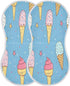 YETTASBIN Ice Cream Cone Muslin Baby Burp Cloth, Super Soft Absorbent Cotton Burp Rag Baby Bibs Feeding Cloth
