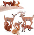 Animal Figures 6pcs - Plastic Woodland Animals Action Model for Science Project, Learning Educational Toys, Birthday