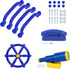 RedSwing Playground Accessories for Kids Outdoor - Swingset Attachments with Pirate Ship Wheel, Telescope, Blue
