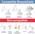 Maymom Breastmilk Storage Bag Adapters, Compatible with Spectra S1, S2 Pumps, Clear BPA Free Material