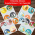 NOVARENA 48 Pack Baby Month Stickers - 4" Milestone Stickers to Track Your Baby's First Year