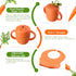 Cozy Rock Set, Set 2-in-1 Silicone Baby Feeding Carrot Design BLW Toddler Feeding with Suction Plate & Bowl, Bib, Fork