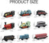 CORPER TOYS Mini Train Toy Die-Cast Pull Back Steam Train Model Set - 4 Packs (16 Pieces)