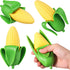 Zhanmai 4 Pcs Fake Banana Toy Soft Stress Relief Rubber Stretchy Fidget Toys for Little Ones (Corn Style)