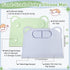 2 Pack Domensi Silicone Suction Placemat with Teething Edge Bumper/Spill for Baby Toddlers Kids with Storage Bag