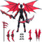 MIGESS Titan 13 Robot Action Figure,Dummy 13,Articulated Robot with Demon Wings, 3D Printed