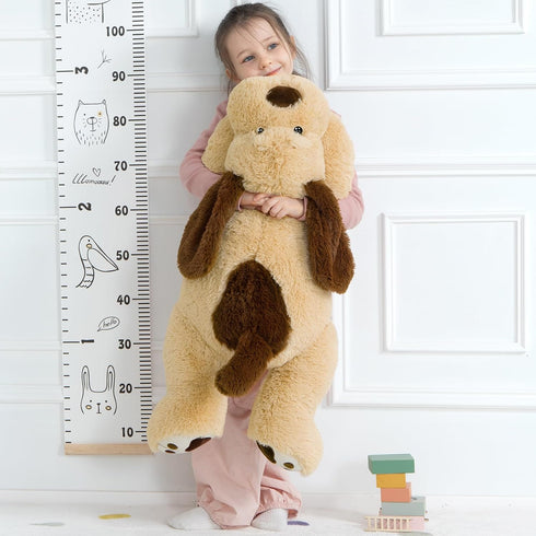 MaoGoLan Giant Dog Plush - Life Size 31" Large Stuffed Animal Dog, Fluffy Cuddly Throw Pillow Toy