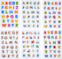 664 Pcs Cute Alphabet Letter Stickers - 24 Sheets Colorful Animals Art Paper for Preschool Kids, Scrapbook, Party