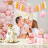 1st First Birthday High Chair Banner Decorations for Girl,Daisy First Crown Hat,Baby Girl Birthday Decorations Tassel