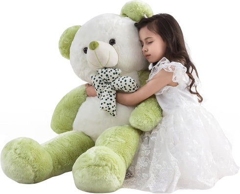 Big Teddy Bear Stuffed Animal, 4 Feet Extra Large Green Plush Toy for Girls, Mother's Day, Birthday Gift