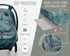 SA ACCESSORIES Universal Fit Car Seat Covers for Babies, Waterproof Infant Cover with Storage Bag, Green Snake