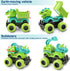 KESIYI 3 4 5 2 Pack 6 3-4-5-7, 3-5 Dinosaur Monster Truck Toys for Year Old Boys, with Mini Dinosaur Figures, Monster