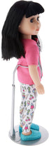 DSP-70S 12, 13, 14, 15, 16, 17 inch 2.25" 2.75" 6" 8" Pack 2 Plymor Silver Adjustable Doll Stand, fits and Dolls