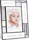 Personalized Baby Picture Frame Grey and Yellow Engraved Glass 4x6 Photo Nursery