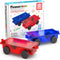 PicassoTiles 2 Piece Car Truck Construction Kit Toy Set Vehicle for Magnetic