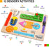 1 2 3 Montessori Busy Board for Toddlers, Wooden Sensory Toys, Preschool Learning Activities for Fine Motor Skills
