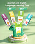 1-3, 31 Bilingual Spanish and English Talking Flash Cards for Toddlers Montessori Learning Toys with Themes, Pocket