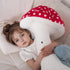 28'' Large Mushroom Plush Pillow, Red Mushroom Shaped Stuffed Animal, Soft Big Plushies Gift for Kids