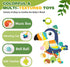 Jollybaby Musical Activity Pull String Hanging Toy for Baby Stroller Car Seat Crib Play Gym, Plush Stuffed Toucan Toy