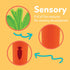 (2-Pack) 3+ Nuby Silicone Carrot Tube Teether and Messaging Infant Teether - Baby Teething Toy - Months