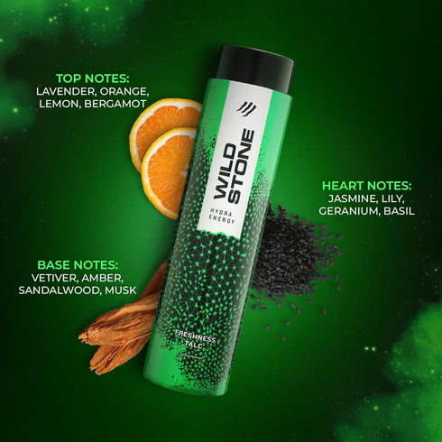 Generic 300gm WildStonne Hydra Energy Talcum Powder for Men, Perfumed Deodorant Talc, Hydrating Energy Formula