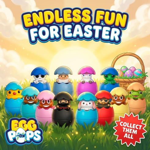 Egg Pops Talking Easter Egg Toy - Figure Pops Up & Plays Sounds, Easter Basket Stuffers for Teens - Interactive Kids
