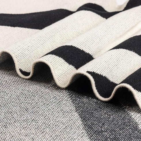 Moyra Collective Hooded Baby Blanket Knitted Cotton | Soft & Breathable Newborn & Infant Blanket | Lightweight