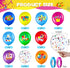 50 Pieces Art Party Balloons, Printed Latex Balloons for Classroom Paint Class and Birthday Party Decoration