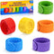 PuraEase Textured Slap Bracelets - 6PC Silicone Sensory Fidget Toys for Kids, Teens