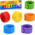 PuraEase Textured Slap Bracelets - 6PC Silicone Sensory Fidget Toys for Kids, Teens