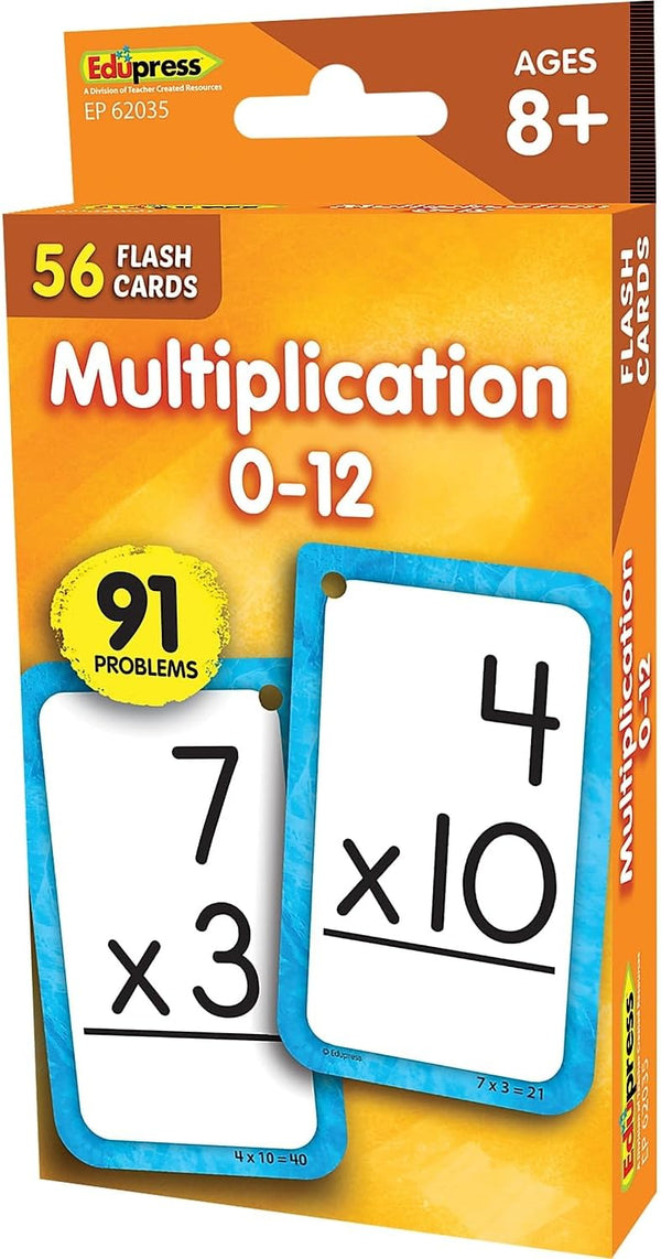 Teacher Created Resources Multiplication 012 Flash Cards (EP62035)
