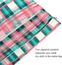 Haskirky 2 Turquoise Pink Tartan Pcs Cloth Diaper Wet Dry Bags,Waterproof and Washable Bag for Travel Reusable Wet Bag