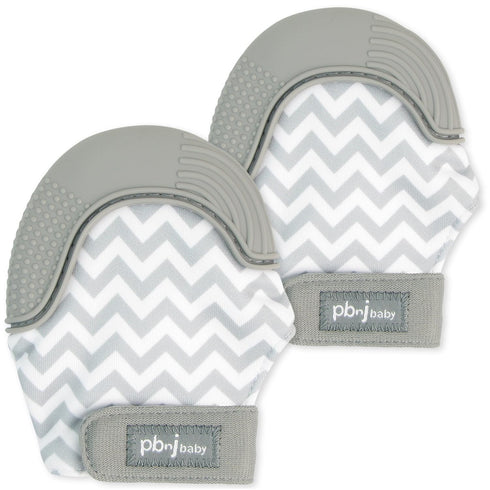 PBnJ Baby, Silicone Teether Glove, Baby Toys 0-6 Months, Mittens for Infants