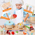 BGdoyz Set, Set Playset, Playset Play Kitchen Accessories, Wooden Play Cooking Pretend Play Kitchen for Kids, Including