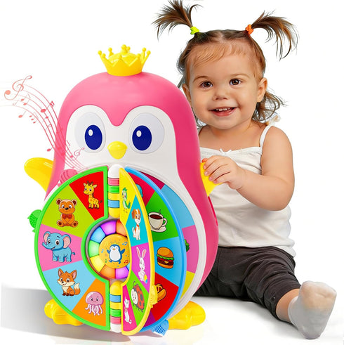 Toys for 1 Year Old Girl, Musical Penguin Learning Toy for Toddlers