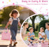 Playset 23pcs Sets SIMPLIPLAY Wooden Bakery Food Toys, Wooden Pretend Play Food for Kids, Play Kitchen Accessories