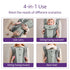 Strap,4-in-1 Summer,Compact 0-3 Ergonomic Baby Carrier with Adjustable Newborn to Toddler Carrier,Breathable Mesh Baby
