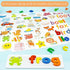 LXDHSRTA 3+ Counting Montessori Math & Spelling Learning Toys for Kids Years -Wooden Number Blocks, ABC Letter Matching