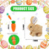 SANTVOLO Hopping Bunny Toy, Interactive Electronic Bunny Stuffed Animal with Sounds and Movements, Animated Walking