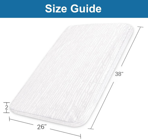 Luv4babe Pack 38" 26" Pack and Play Mattress Pad x for Playard Bedding, Waterproof Dual Sided Soft & Firm n Play